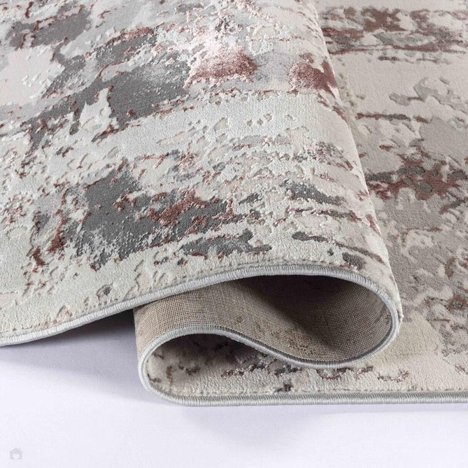 Emperor 320 Styra EMP20 Modern Abstract Distressed Metallic Shimmer Soft Textured Hi-Lo Polyblend Short Pile Pink Rug-Desire Rugs-Rug Love - The Most Loved Rug Store