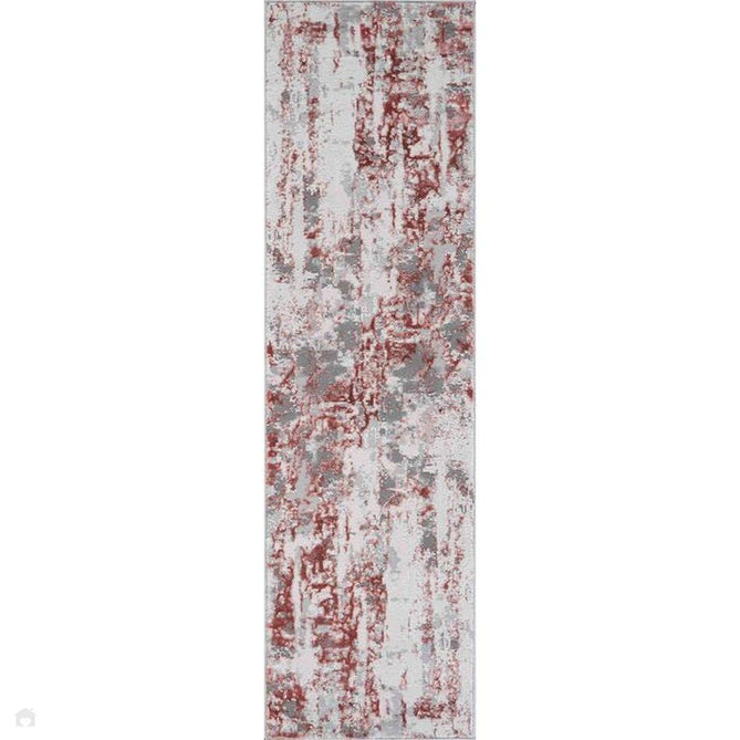 Emperor 320 Styra EMP20 Modern Abstract Distressed Metallic Shimmer Soft Textured Hi-Lo Polyblend Short Pile Pink Rug-Desire Rugs-Rug Love - The Most Loved Rug Store