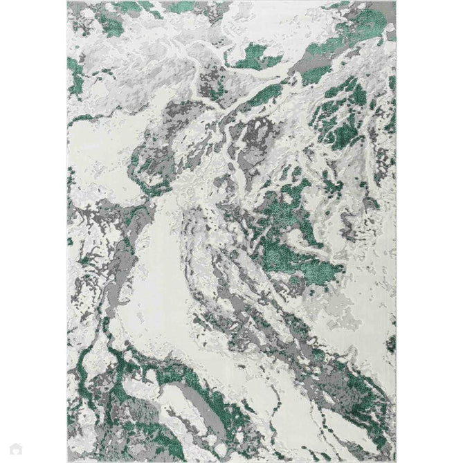 Emperor 325 Picasso EMP25 Modern Abstract Distressed Metallic Shimmer Soft Textured Hi-Lo Polyblend Short Pile Aqua Rug-Desire Rugs-Rug Love - The Most Loved Rug Store