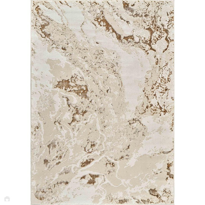 Emperor 325 Picasso EMP25 Modern Abstract Distressed Metallic Shimmer Soft Textured Hi-Lo Polyblend Short Pile Beige Rug-Desire Rugs-Rug Love - The Most Loved Rug Store
