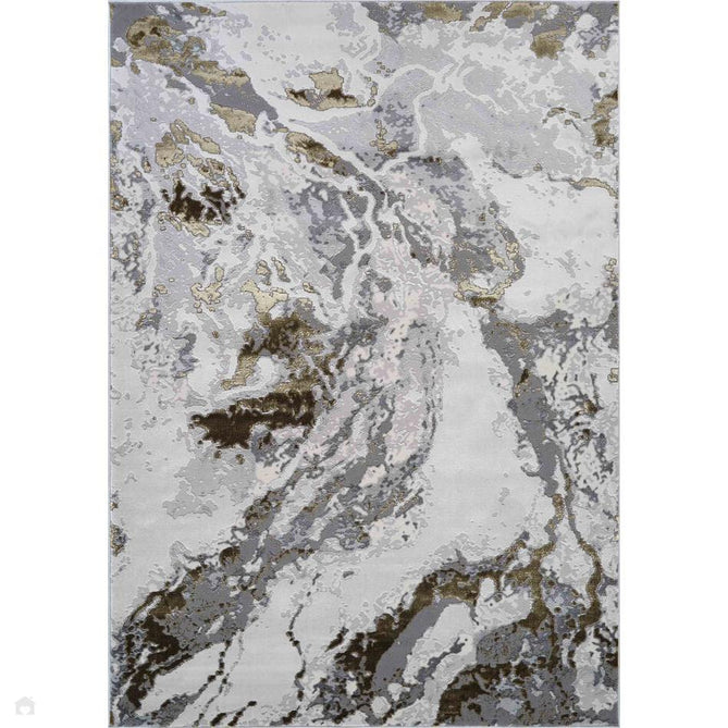 Emperor 325 Picasso EMP25 Modern Abstract Distressed Metallic Shimmer Soft Textured Hi-Lo Polyblend Short Pile Gold Rug-Desire Rugs-Rug Love - The Most Loved Rug Store