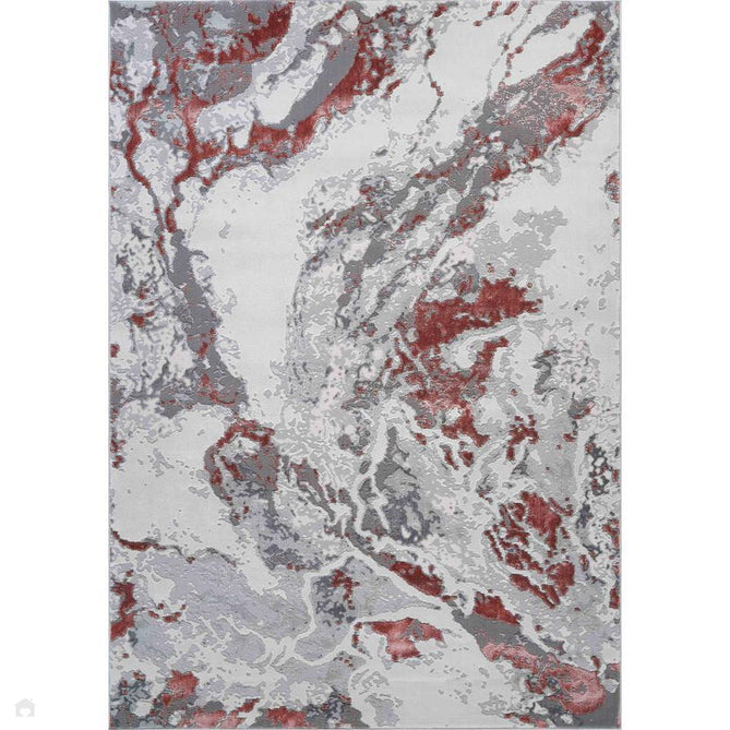 Emperor 325 Picasso EMP25 Modern Abstract Distressed Metallic Shimmer Soft Textured Hi-Lo Polyblend Short Pile Pink Rug-Desire Rugs-Rug Love - The Most Loved Rug Store
