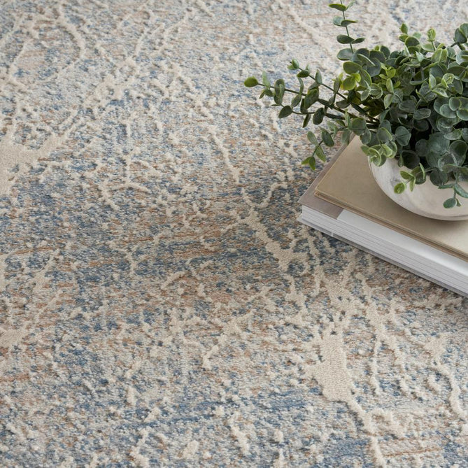 Exhale EXL02 Beige/Blue Rug-Nourison-Rug Love - The Most Loved Rug Store