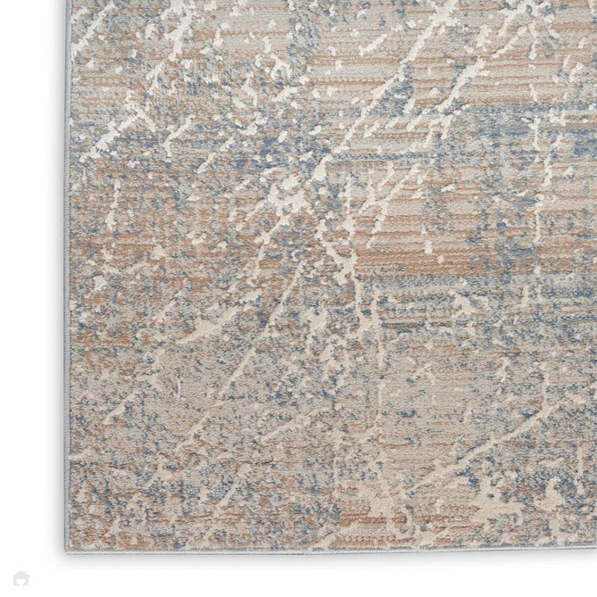 Exhale EXL02 Beige/Blue Rug-Nourison-Rug Love - The Most Loved Rug Store
