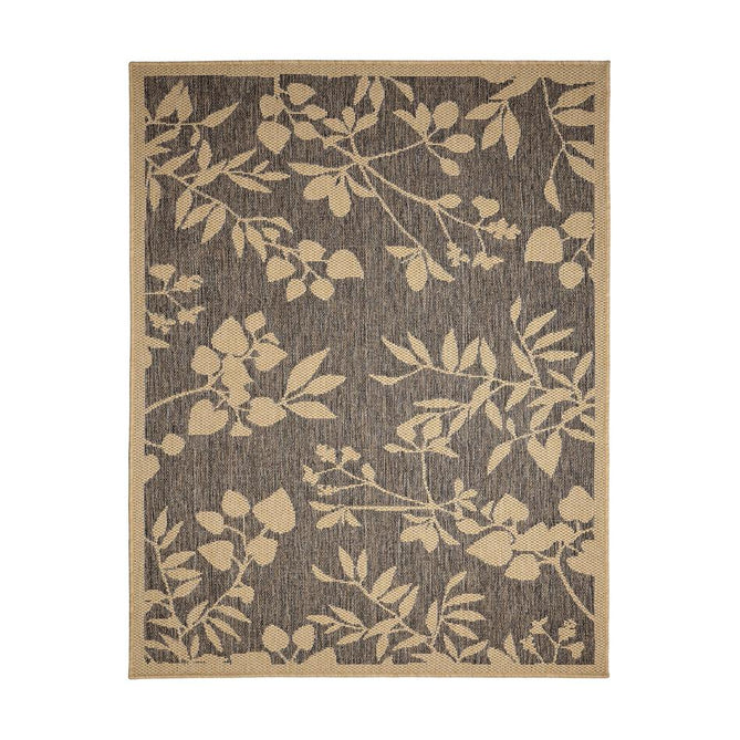 Flatweave Gel Leaf Natural Rug-Melrose-Rug Love - The Most Loved Rug Store