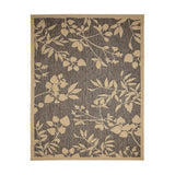 Flatweave Gel Leaf Natural Rug