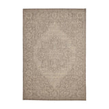 Flatweave Gel Medallion Latte Rug