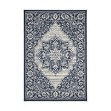 Flatweave Gel Medallion Navy Rug