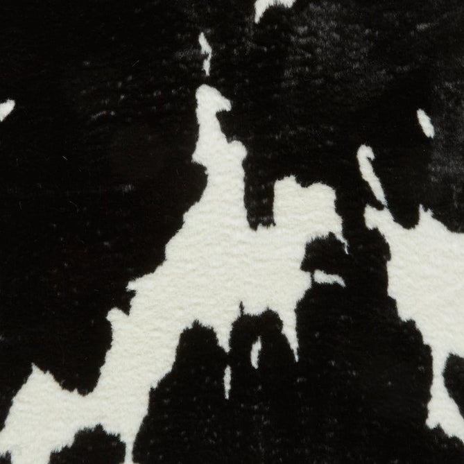 Faux Fur Cow Print Black/White Rug-Think Rugs-Rug Love - The Most Loved Rug Store