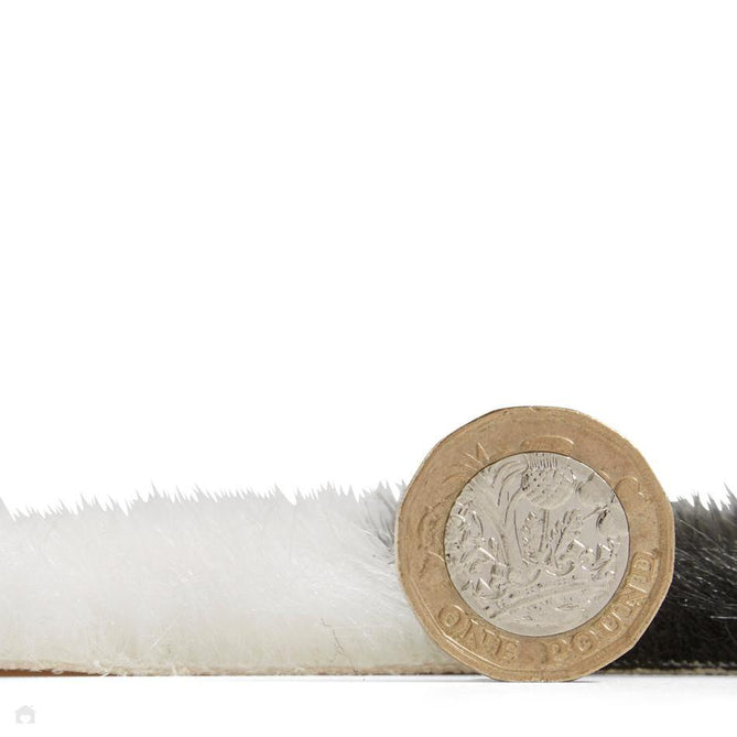 Faux Fur Cow Print Black/White Rug-Think Rugs-Rug Love - The Most Loved Rug Store
