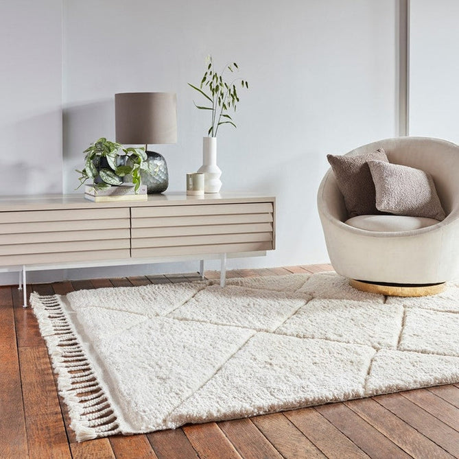 Fes FE01 Moroccan Berber Soft Plush Hand-Carved Boho Cream/White Rug-Asiatic Carpets-Rug Love - The Most Loved Rug Store