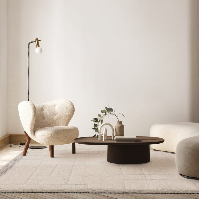 Fes FE02 Modern Plain Moroccan Berber Super-Soft Plush Hand-Carved Mid-Height Polyester Shaggy Cream/White Rug-Asiatic Carpets-Rug Love - The Most Loved Rug Store