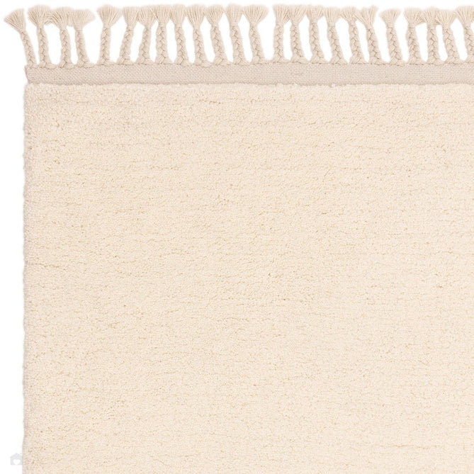 Fes FE04 Modern Plain Moroccan Berber Super-Soft Plush Hand-Carved Mid-Height Polyester Shaggy Cream/White Rug-Asiatic Carpets-Rug Love - The Most Loved Rug Store