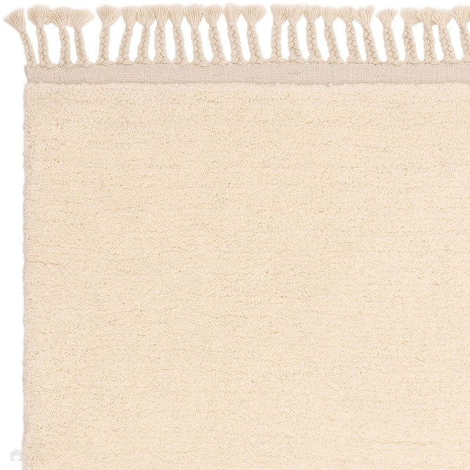 Fes FE04 Modern Plain Moroccan Berber Super-Soft Plush Hand-Carved Mid-Height Polyester Shaggy Cream/White Rug-Asiatic Carpets-Rug Love - The Most Loved Rug Store