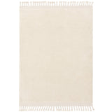 Fes FE04 Moroccan Berber Hand-Carved Boho Cream/White Rug