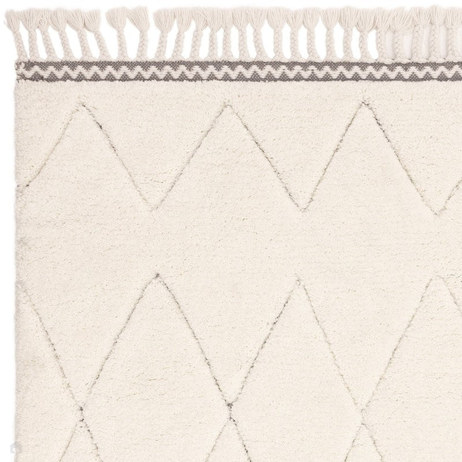 On Sale Fes FE05 Moroccan Berber Soft Plush Hand-Carved Boho Cream ...