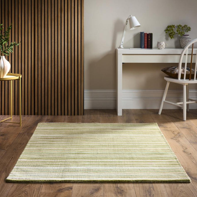 Fine Stripes Green Rug-Origins-Rug Love - The Most Loved Rug Store