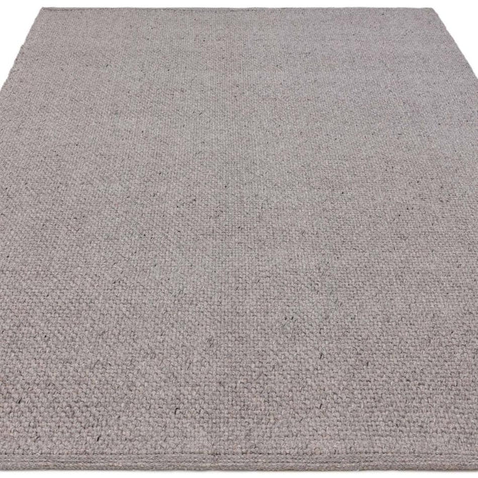 Finley Modern Plain Basketweave Hand-Woven Tonal Textured Durable Wool-Blend Flatweave Loop Pile Grey Rug-Asiatic Carpets-Rug Love - The Most Loved Rug Store