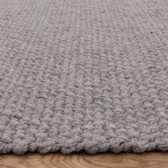 Finley Modern Plain Basketweave Hand-Woven Tonal Textured Durable Wool-Blend Flatweave Loop Pile Grey Rug-Asiatic Carpets-Rug Love - The Most Loved Rug Store