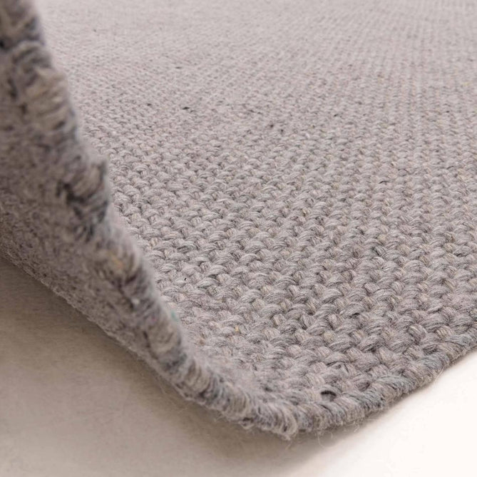 Finley Modern Plain Basketweave Hand-Woven Tonal Textured Durable Wool-Blend Flatweave Loop Pile Grey Rug-Asiatic Carpets-Rug Love - The Most Loved Rug Store