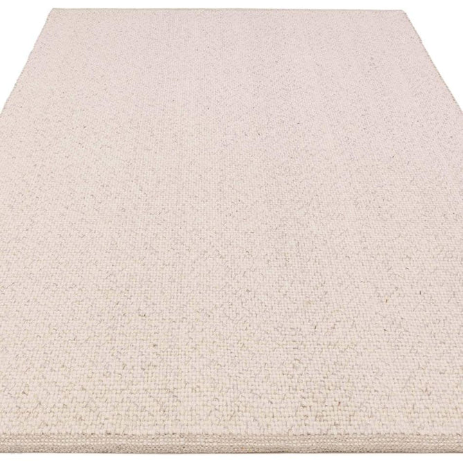 Finley Modern Plain Basketweave Hand-Woven Tonal Textured Durable Wool-Blend Flatweave Loop Pile Ivory Marl Rug-Asiatic Carpets-Rug Love - The Most Loved Rug Store