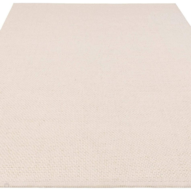 Finley Modern Plain Basketweave Hand-Woven Tonal Textured Durable Wool-Blend Flatweave Loop Pile Ivory Rug-Asiatic Carpets-Rug Love - The Most Loved Rug Store