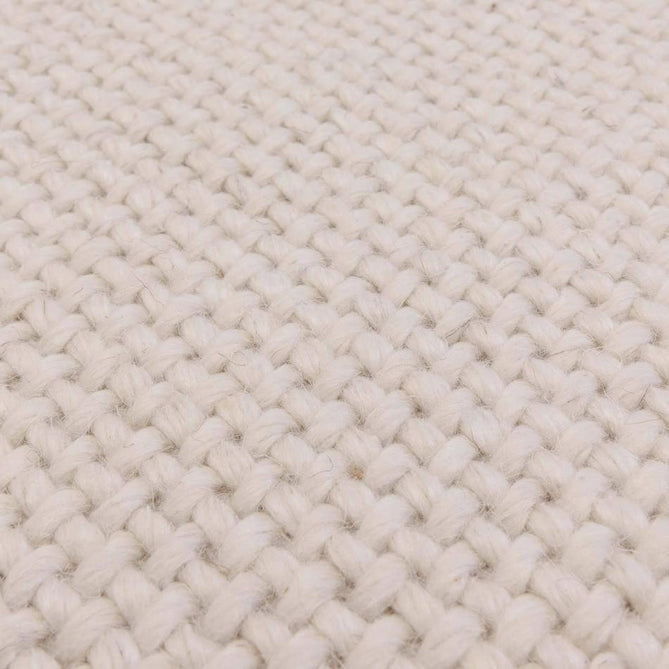 Finley Modern Plain Basketweave Hand-Woven Tonal Textured Durable Wool-Blend Flatweave Loop Pile Ivory Rug-Asiatic Carpets-Rug Love - The Most Loved Rug Store