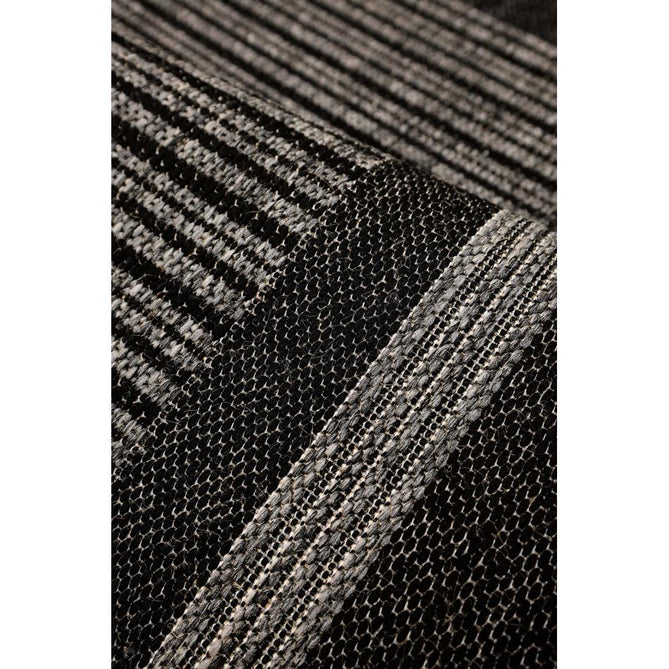 Flatweave Gel Border Black Rug-Melrose-Rug Love - The Most Loved Rug Store