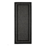 Flatweave Gel Border Black Runner