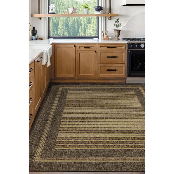 Flatweave Gel Border Natural Runner-Melrose-Rug Love - The Most Loved Rug Store