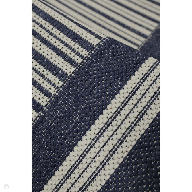 Flatweave Gel Border Navy Rug-Melrose-Rug Love - The Most Loved Rug Store
