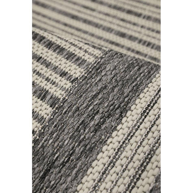 Flatweave Gel Border Steel Grey Runner-Melrose-Rug Love - The Most Loved Rug Store