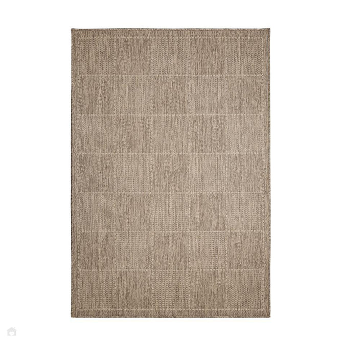 Flatweave Gel Check Latte Rug-Melrose-Rug Love - The Most Loved Rug Store
