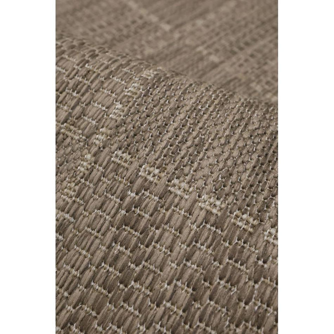 Flatweave Gel Check Latte Runner-Melrose-Rug Love - The Most Loved Rug Store