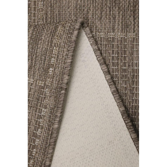 Flatweave Gel Check Latte Runner-Melrose-Rug Love - The Most Loved Rug Store