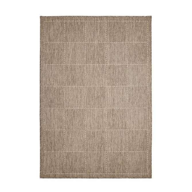 Flatweave Gel Check Latte Runner-Melrose-Rug Love - The Most Loved Rug Store