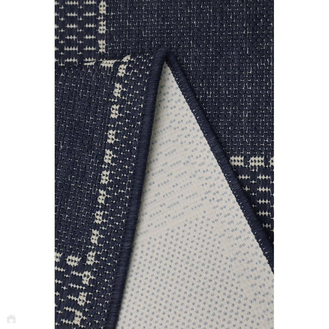 Flatweave Gel Check Navy Rug-Melrose-Rug Love - The Most Loved Rug Store
