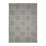Flatweave Gel Check Steel Grey Rug