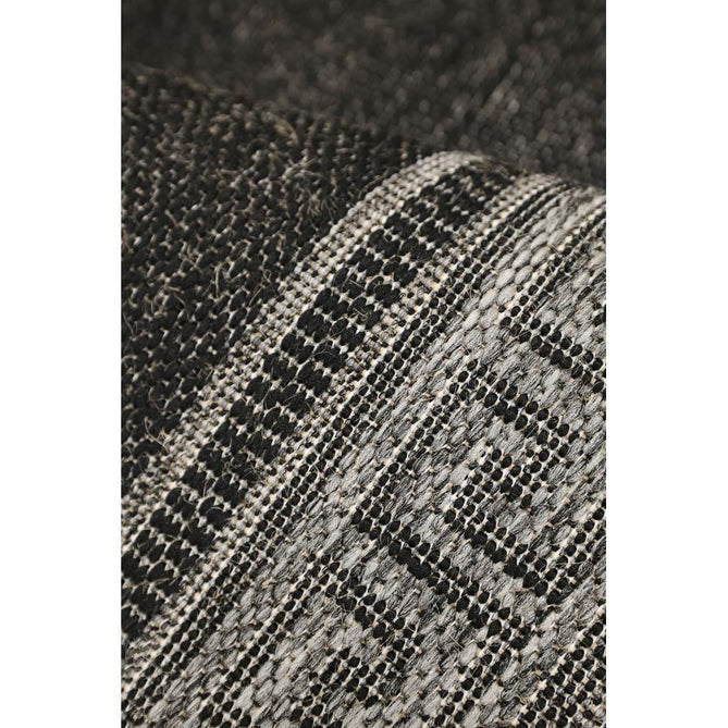 Flatweave Gel Greek Key Black Runner-Melrose-Rug Love - The Most Loved Rug Store