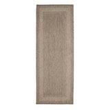 Flatweave Gel Greek Key Latte Runner