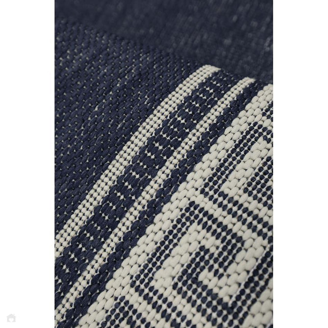 Flatweave Gel Greek Key Navy Rug-Melrose-Rug Love - The Most Loved Rug Store