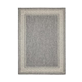 Flatweave Gel Greek Key Steel Grey Rug
