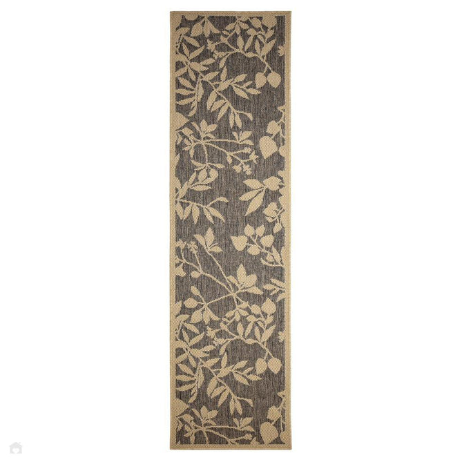 Flatweave Gel Leaf Natural Rug-Melrose-Rug Love - The Most Loved Rug Store