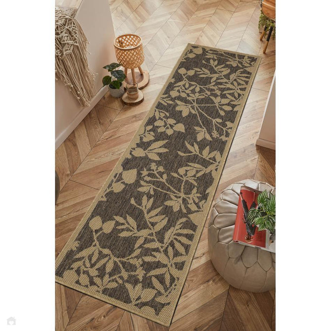 Flatweave Gel Leaf Natural Rug-Melrose-Rug Love - The Most Loved Rug Store