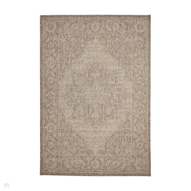 Flatweave Gel Medallion Latte Rug-Melrose-Rug Love - The Most Loved Rug Store