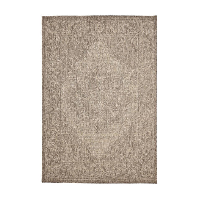Flatweave Gel Medallion Latte Runner-Melrose-Rug Love - The Most Loved Rug Store
