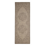 Flatweave Gel Medallion Latte Runner