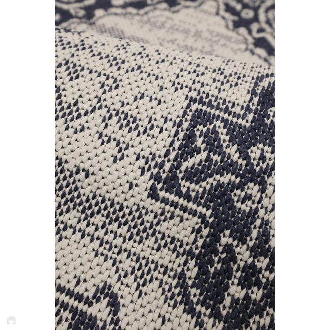 Flatweave Gel Medallion Navy Rug-Melrose-Rug Love - The Most Loved Rug Store