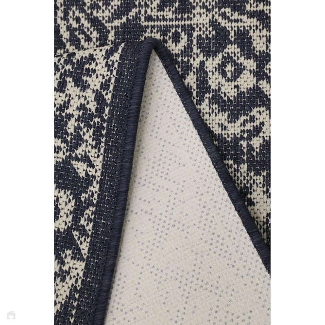 Flatweave Gel Medallion Navy Rug-Melrose-Rug Love - The Most Loved Rug Store