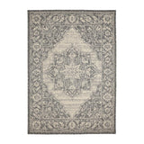 Flatweave Gel Medallion Steel Grey Rug